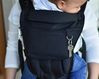 Ergobaby pouch bag pocket purse for 360 omni carrier cellphone diaper essentials black onyx
