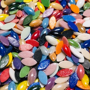 75 Pferdeauge Glas Cabochons aus Porzellan