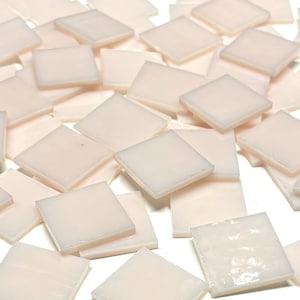1&quot; Opaque Flesh Stained Glass Mosaic Tiles