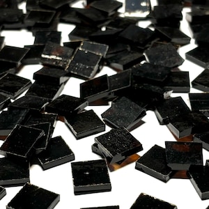 1/2&quot; Transparent Brown Stained Glass Mosaic Tiles