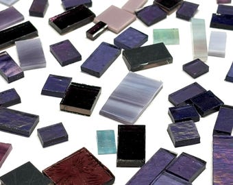 Purple Stained Glass Mosaic Tile Mix