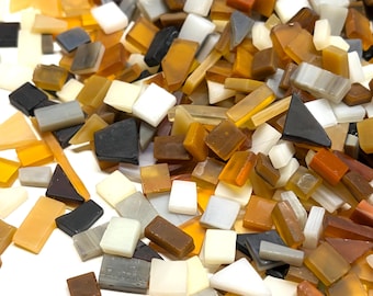 Brown Stained Glass Mosaic Tile Mix