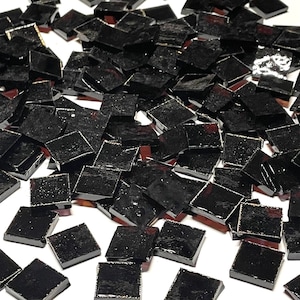 1/2&quot; Transparent Brown Stained Glass Mosaic Tiles