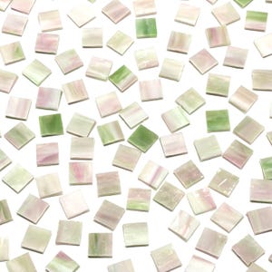 1/2&quot; Opaque Pink Stained Glass Mosaic Tiles