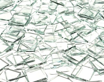 Azulejos de mosaico de vidrio tintado transparente de 3/4"