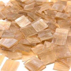 3/4&quot; Opaque Champagne Stained Glass Mosaic Tiles