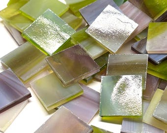 3/4" ondoorzichtige paarse mozaïektegels van gebrandschilderd glas