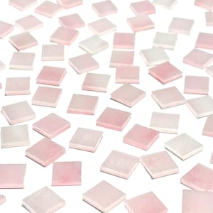 1/2&quot; Pink Ice Stained Glass Mosaic Tiles