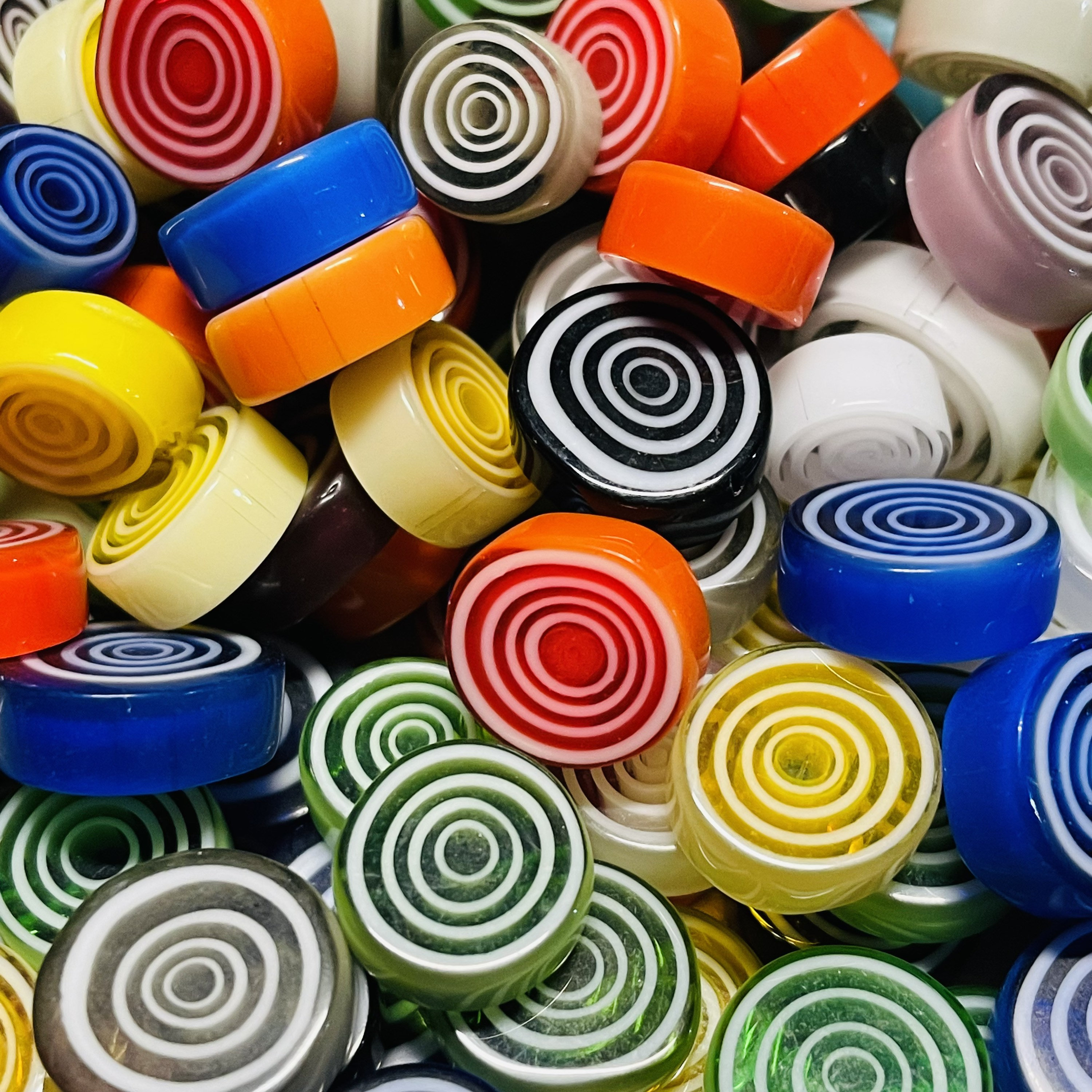 30 Millefiori Glass Cabochons