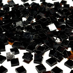 3/8&quot; Transparent Brown Stained Glass Mosaic Tiles