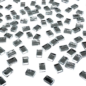 Tiny Mirror Glass Mosaic Tile Border Pieces