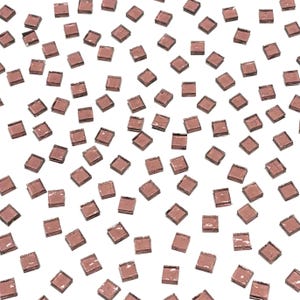 1/4&quot; Transparent Rose Stained Glass Mosaic Tiles