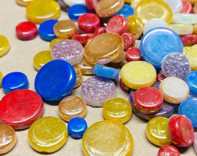 36 Ceramic Round Tiles - Etsy