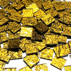 3/4 "Gold Sparkle Van Gogh Glasmalerei-Mosaikfliesen