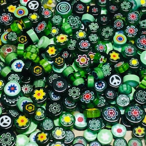 30 Millefiori Glass Cabochons