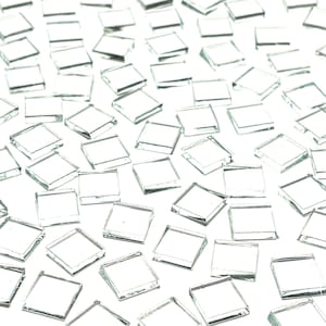 1/2&quot; Clear Stained Glass Mosaic Tiles