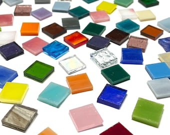 Mezcla de azulejos de mosaico de vidrieras de 1/2"