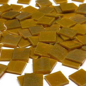 3/4&quot; Opaque Tan Stained Glass Mosaic Tiles