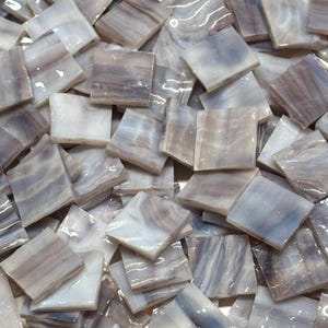 3/4&quot; Opaque Brown Stained Glass Mosaic Tiles