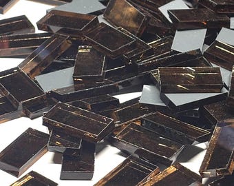 Copper Mirror Glass Mosaic Tile Border Pieces