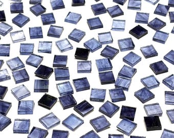 3/8" Transparent Purple Stained Glass Mosaic Tiles