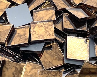 1" Copper Mirror Glass Mosaic Tiles