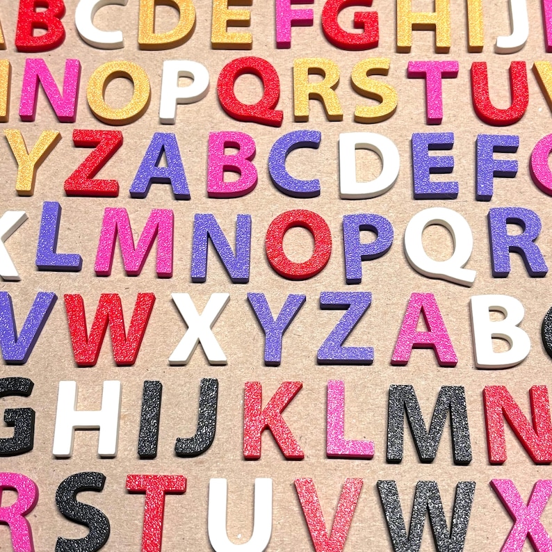 Alphabet Letters - Pick Your Color! - Etsy