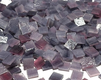 3/8" Opaque Purple Stained Glass Mosaic Tiles