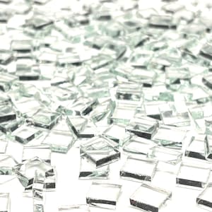3/8&quot; Clear Stained Glass Mosaic Tiles