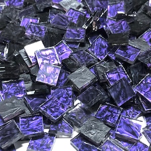 1/2&quot; Violet Van Gogh Stained Glass Mosaic Tiles