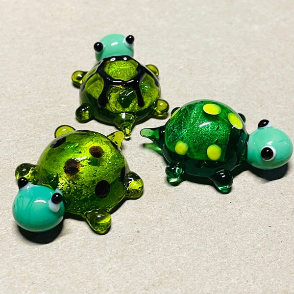 Lampwork Glass Turtles