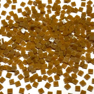 1/4&quot; Opaque Tan Stained Glass Mosaic Tiles