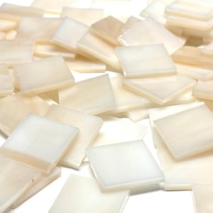 1&quot; Opaque Champagne Stained Glass Mosaic Tiles