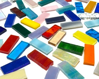 Mix di pezzi di bordo per piastrelle a mosaico in vetro colorato