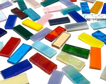 Pezzi di bordura in mosaico di vetro colorato, mix