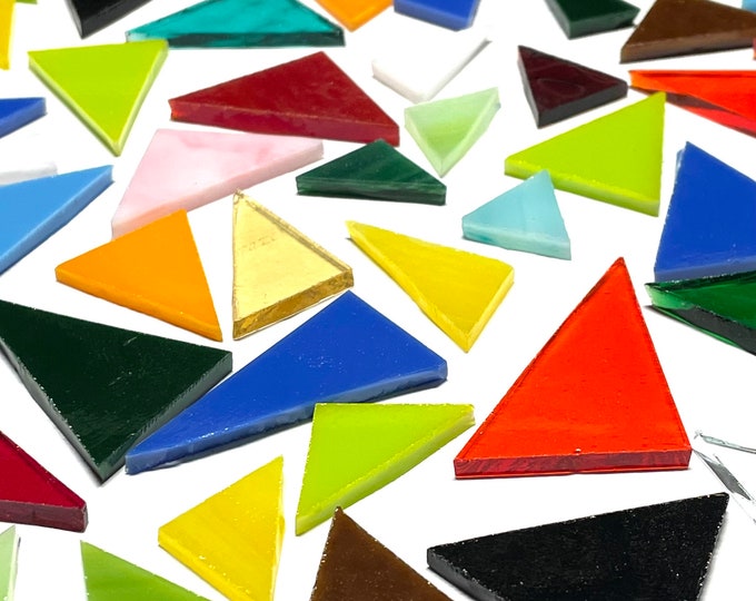 Stained Glass Mosaic Triangle Mix - Etsy