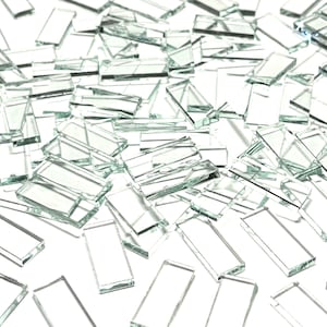 Clear Stained Glass Mosaic Tile Border Pieces