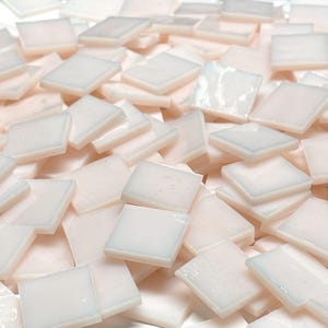 3/4&quot; Opaque Flesh Stained Glass Mosaic Tiles