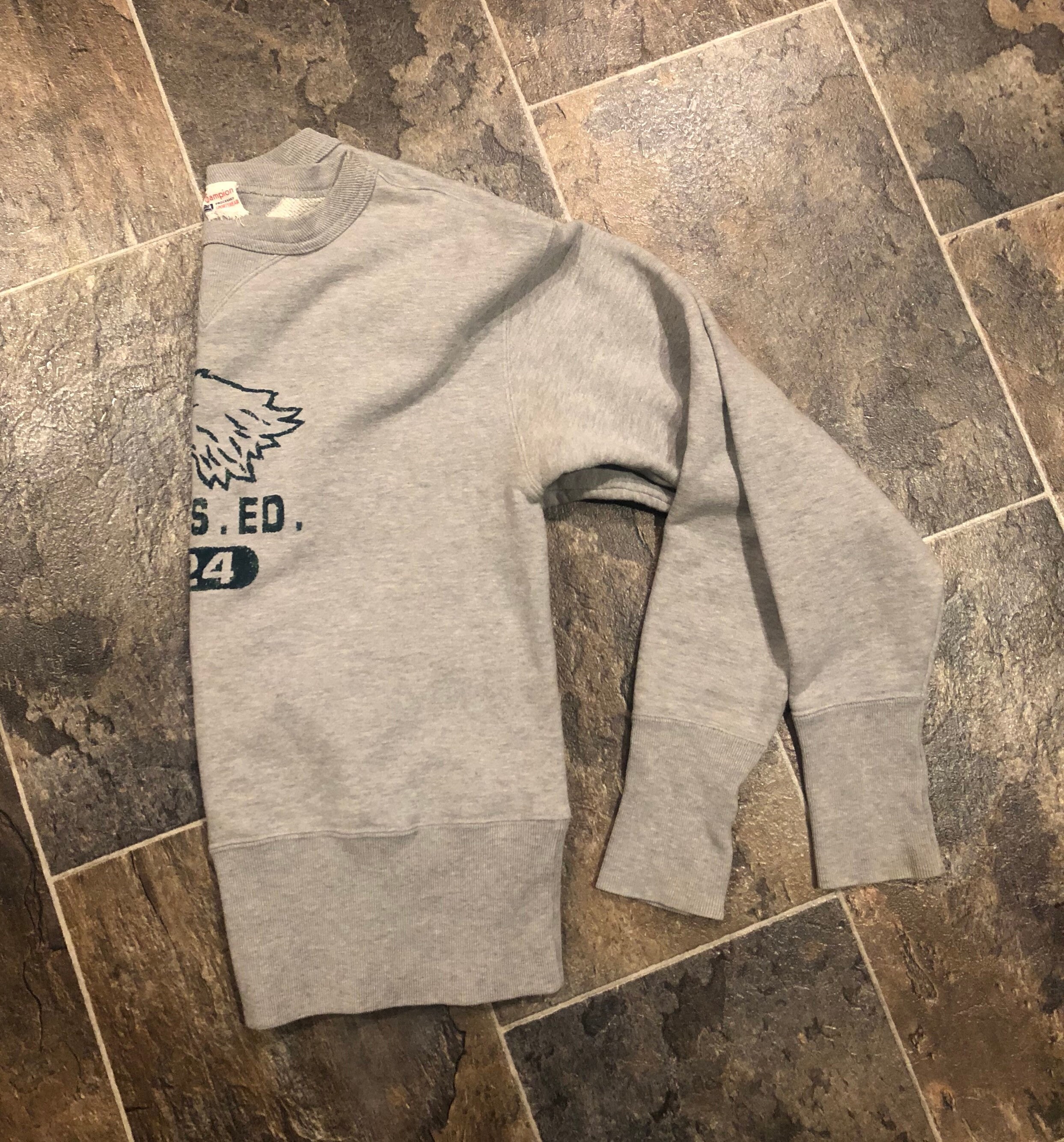 Vintage 50 s Style Champion Running Man Crewneck Sweatshirt. Made in Japan. Reverse Weave. Etsy