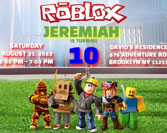 Roblox 7 birthday - Etsy Nederland