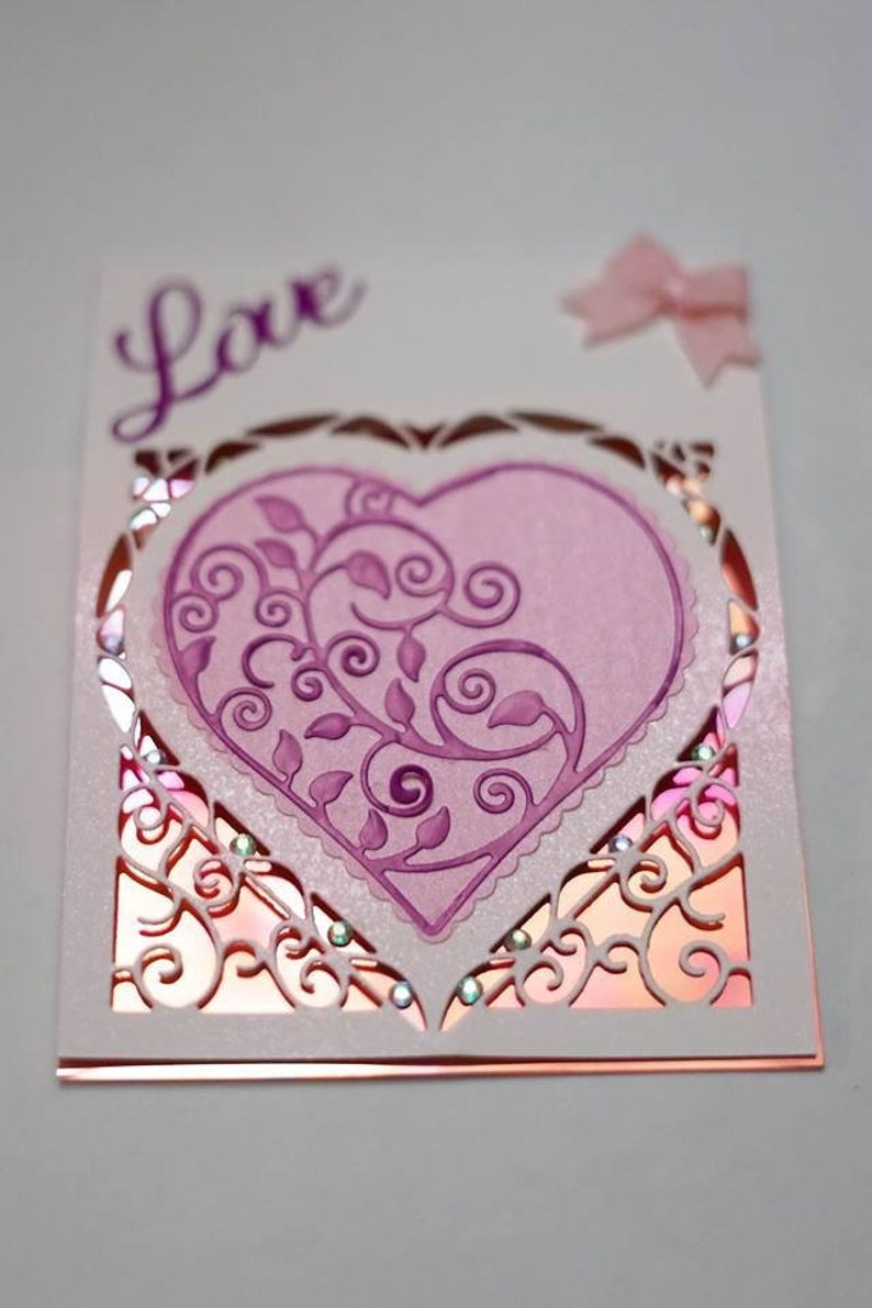 homemade anniversary card, handmade love card