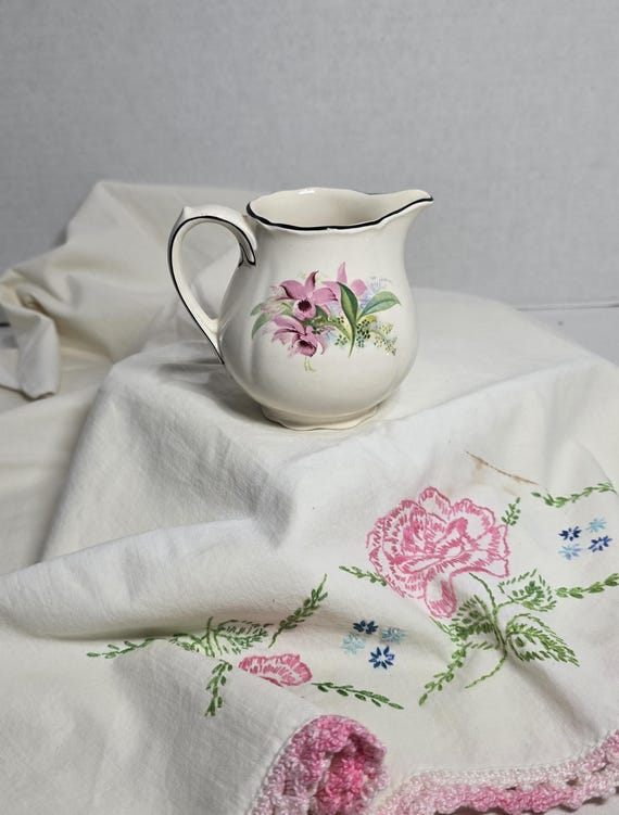 ROYAL DOULTON "Orchid" Cream Pitcher, c. 1934