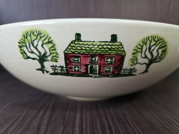 METLOX 11" Salad Bowl, Homestead Provincial