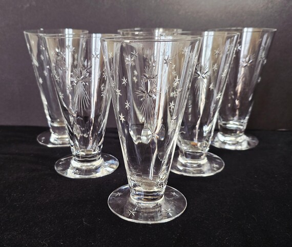 Set of 6 HAWKES "Aquila" Iced Tea Glasses, c. 1944
