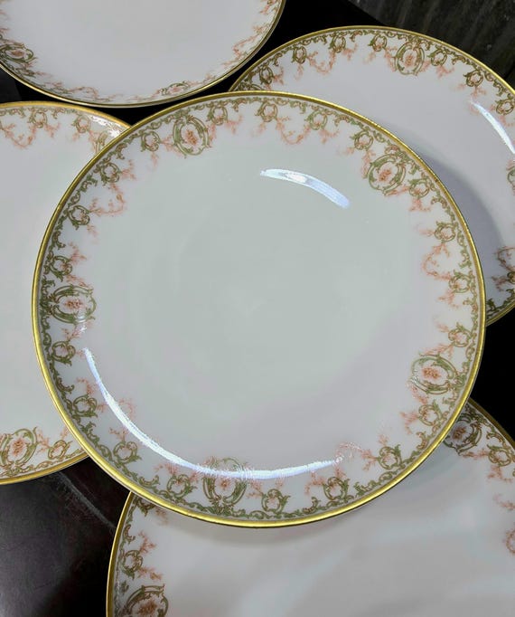 HAVILAND & Co. set of 5 Schleiger 695 plates, c. 1920-30s