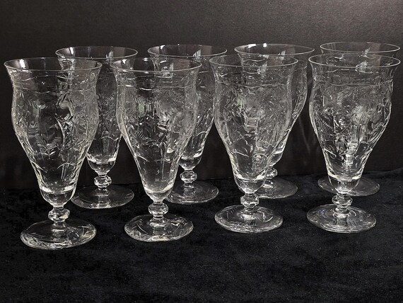 Antique SHARP Footed Iced Tea Goblets, c.1920s