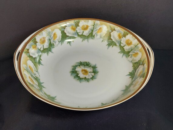 Antique ROSENTHAL Donatello Handpainted Serving Bowl, c. 1929