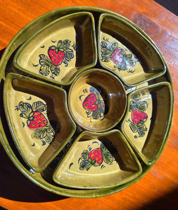 Talavera Mexico Chip-n-Dip set, 7 pieces