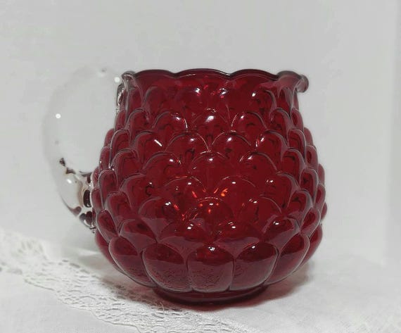FENTON "Jacqueline" Cranberry Pitcher
