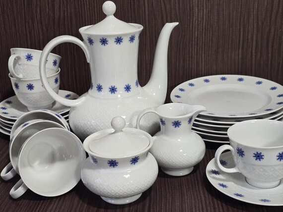 Seltmann Weiden Coffee Set for 6, Bavaria, c. 1970s